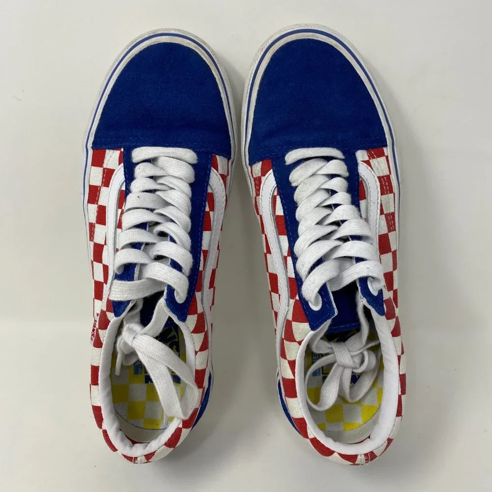 VAN's Checkerboard Suede Classic Shoes Lace up Sneakers Size 6.5